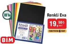 STUDİ RENKLİ EVA